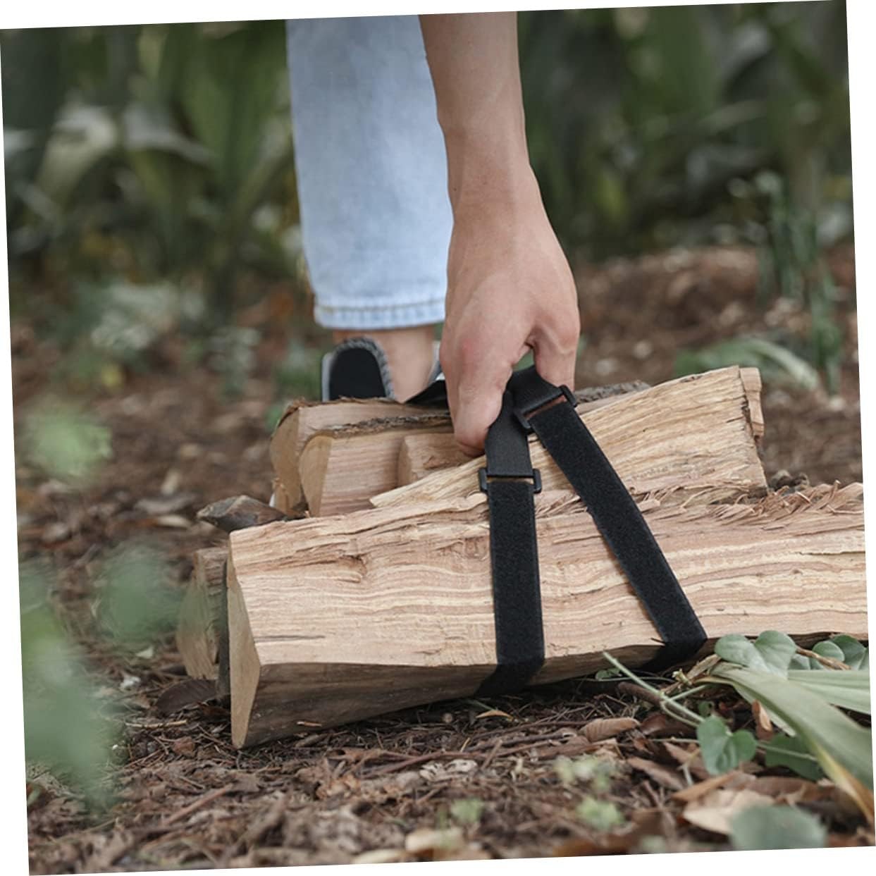 HOMSFOU 4Pcs Camping Luggage Packing Straps Lashing Belts Belt Buckle for Storage image number 3