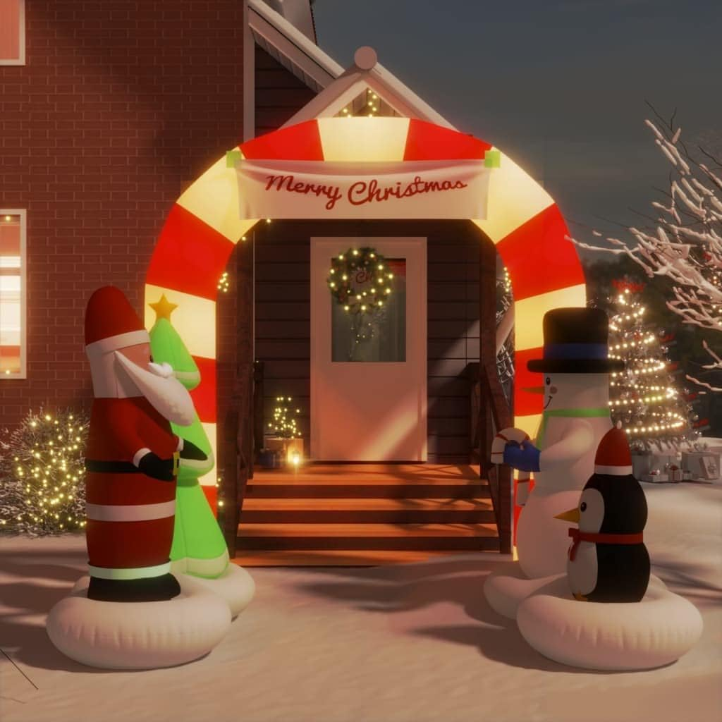 Christmas Inflatable Santa Snowman Arch Gate LED 260 Cm Holiday Decor Outdoor image number 5