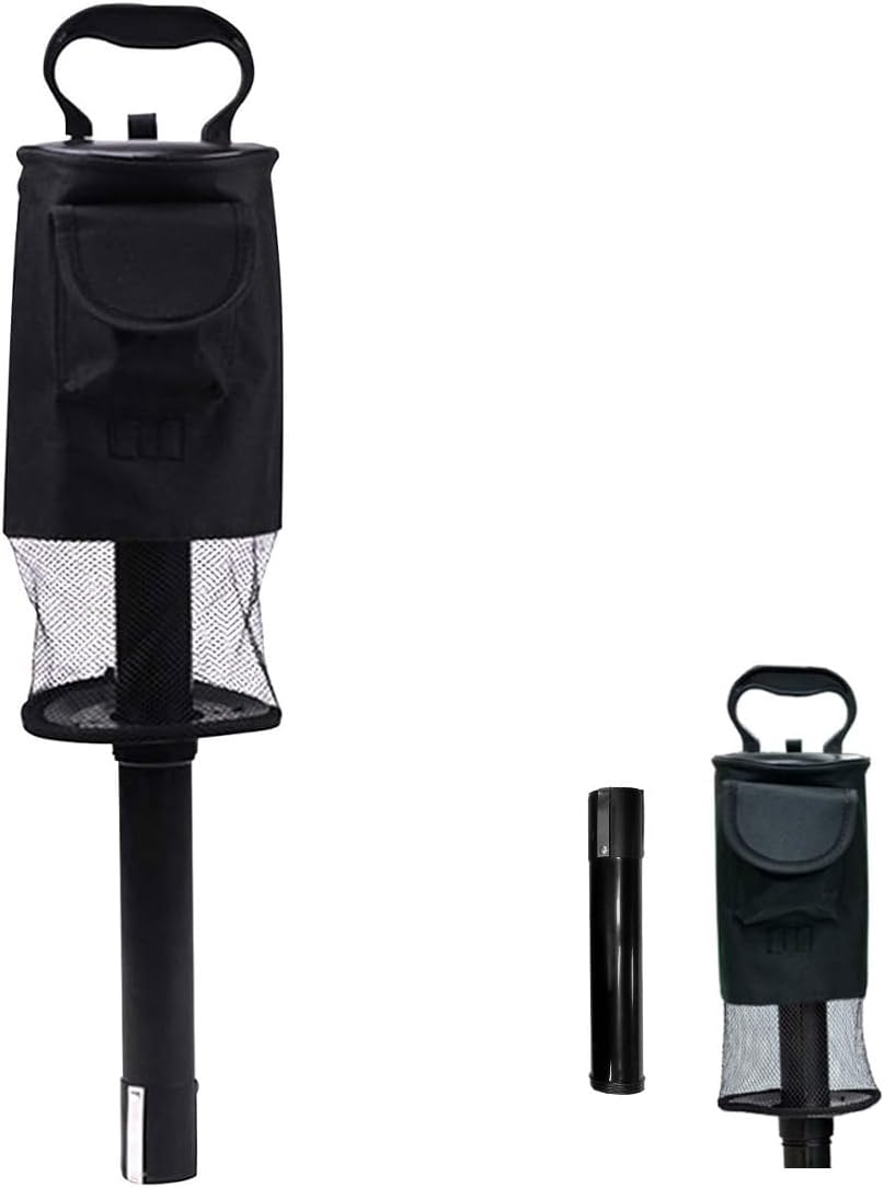 AIMALL Golf Ball Retriever Bag with Detachable Tube, Convenient Storage for 70 Balls, Easy Assembly & Disassembly, Portable Golf Accessory, Dimensions 29.53X6.3 Inches