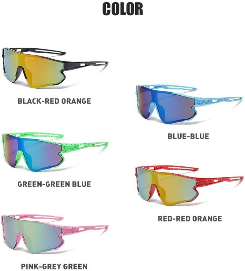 Kids Youth Polarized Sunglasses for Outdoor Sports Baseball Softball Running Cycling UV400 Eyewears - Green image number 4