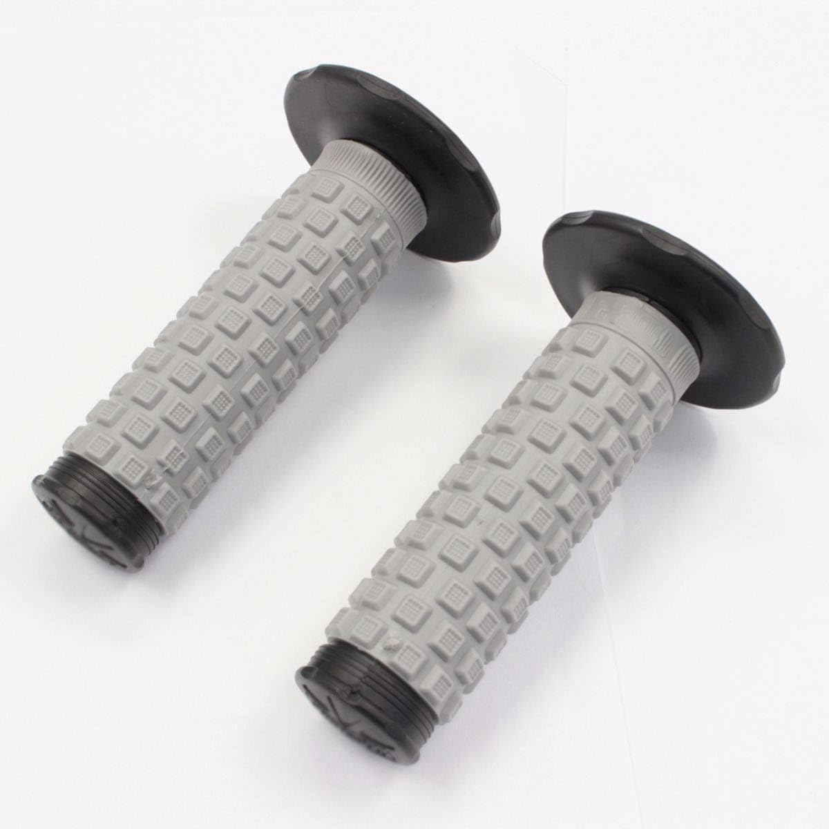 TDR Grey Black Motorcycle Motocross Rubber Hand Grips for Dirt Bike Enduro 7/8" 22Mm Handlebar image number 3