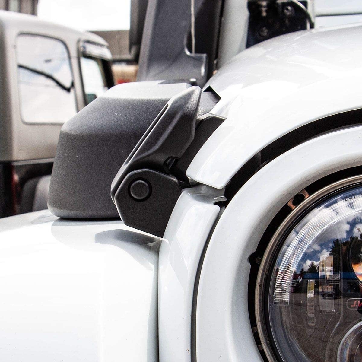 A ABIGAIL OEM Original Latch Locking Hood Catch Kit for Jeep Wrangler JK JL 2007-2018 image number 6