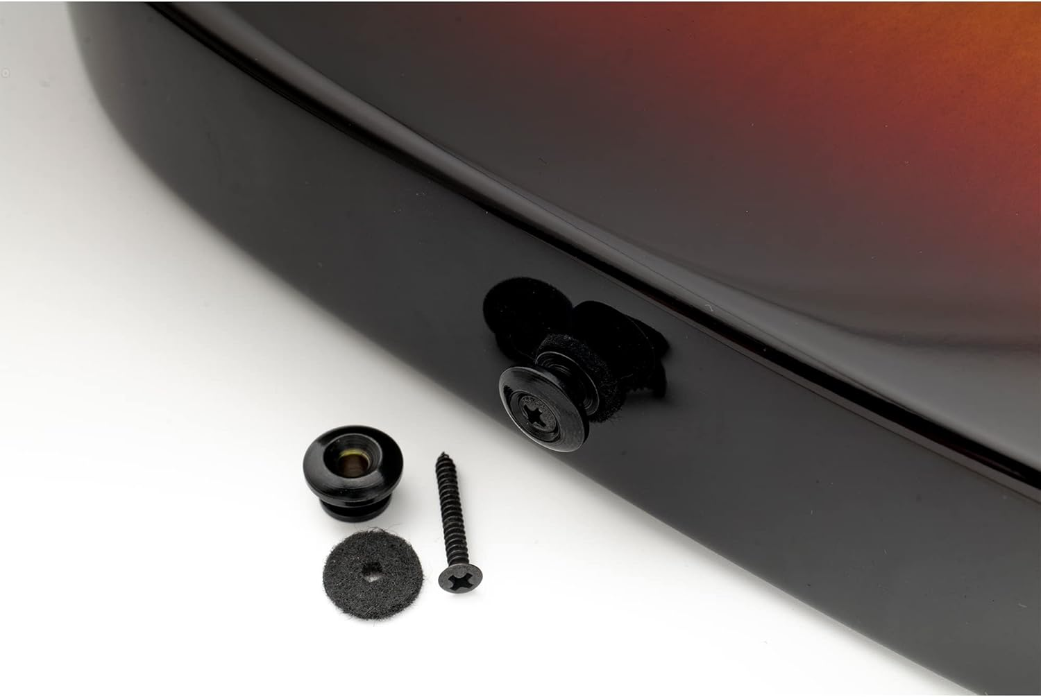 Musiclily Pro 14Mm Steel G-Type Strap Button End Pins for Acoustic Electric Guitar Bass, Black (Set of 2) image number 6