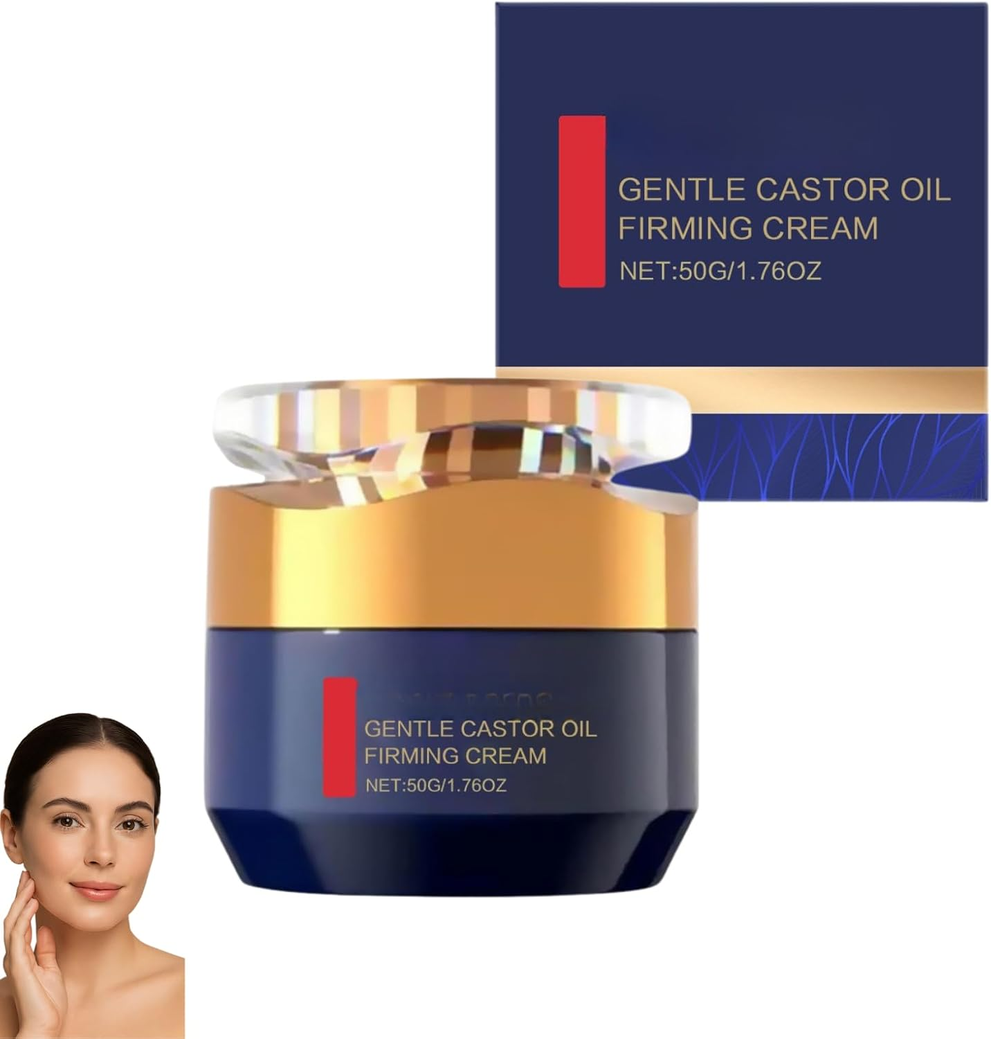 Qingling Anti-Wrinkle Cream, Instant Face Lift with Retinol, Collagen and Castor Oil, anti Aging Face Moisturizer, Skin Tightening Wrinkle Removal for Face Neck Eye (4Pcs)