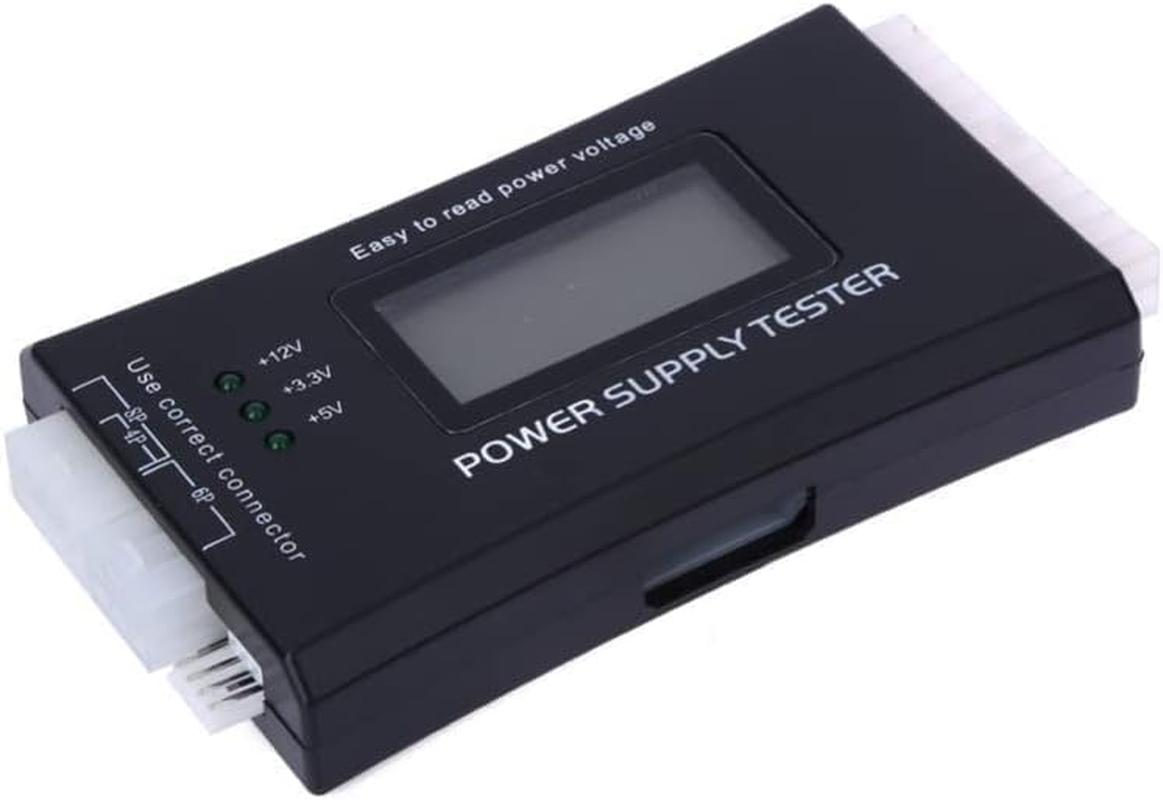 PC Power Supply Diagnostic LCD Computer Testing Device Computer 20/24 4/6/8 Pin Supply Tester for SATA, IDE, HDD, ATX, ITX, Byi Plug image number 4