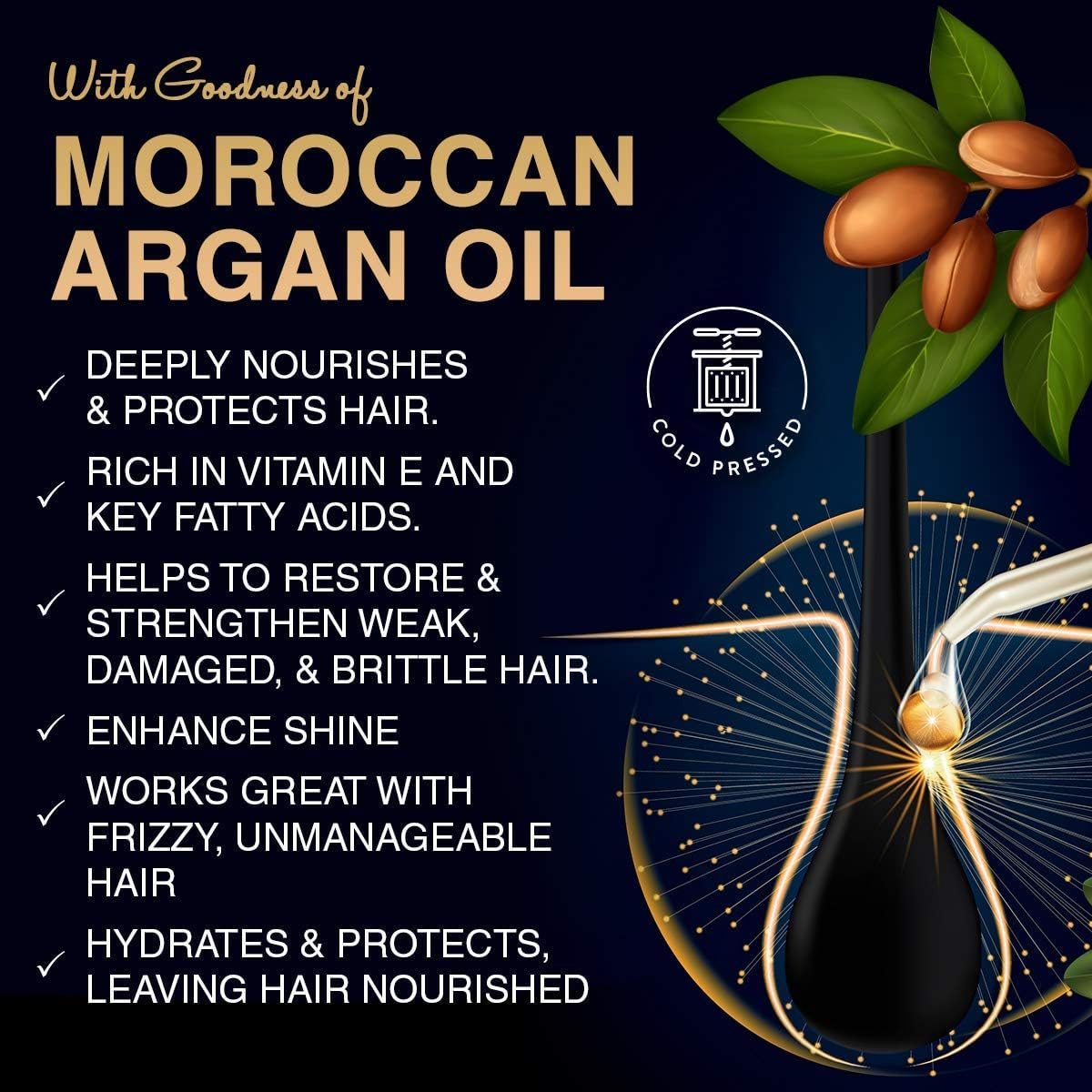 Stbotanica Apple Cider Vinegar & Organic Argan Oil Hair Shampoo - 300Ml - No Sulphate, No Parabens, No Silicon image number 2