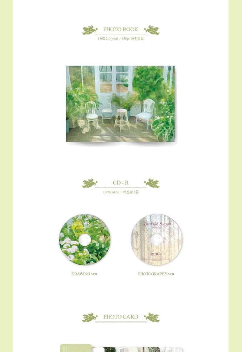 Oh My Girl - [The Fifth Season] 1St Album Photography Cover Ver Cd+136P Photobook+1P Concept Card+1P Selfie+1P Angel Card+1P Museum Ticket+1P Pop-Up Card+Tracking K-POP Sealed image number 4