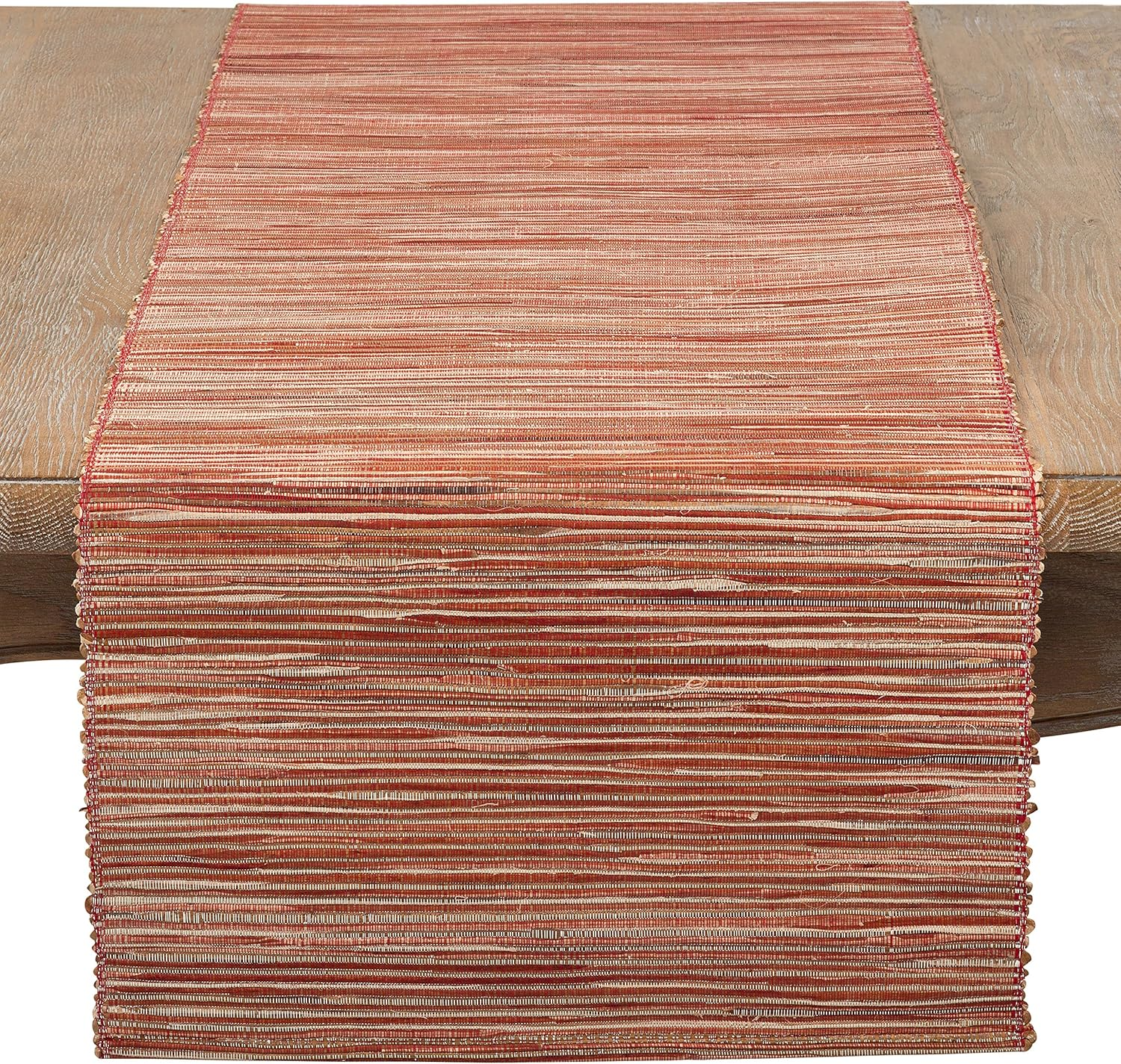 SARO LIFESTYLE Melaya Collection Shimmering Woven Nubby Table Placemats (Set of 4), 14" X 20", Turquoise