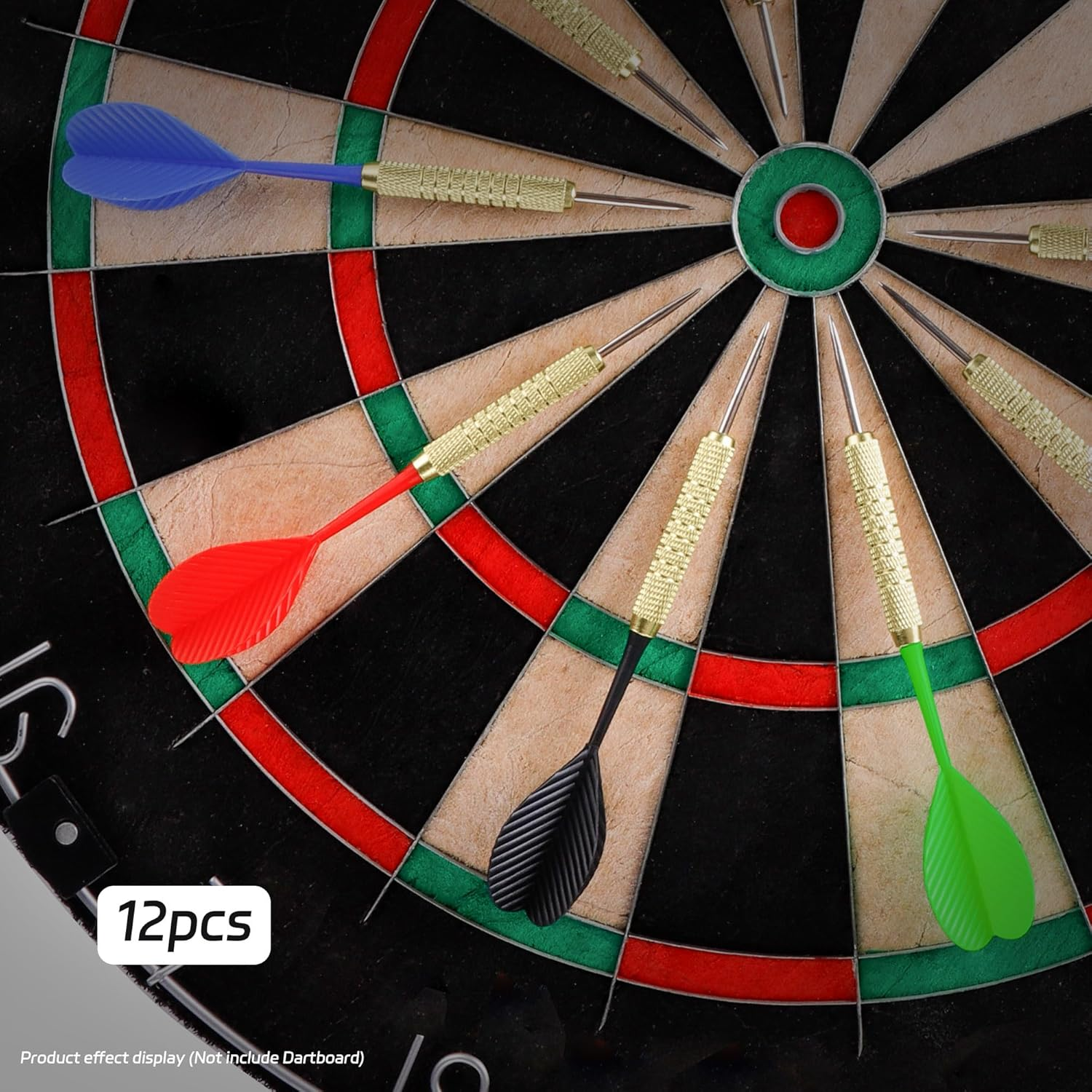 Cyeelife Steel Tip Darts,12 Pack Metal Tip Dart Set, Darts Metal Tip Set, Metal Darts for Dartboard image number 2