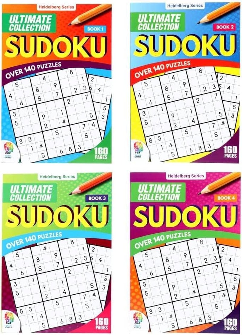 4 Books X 160 Questions Office Central Sudoku Activity Books, More than 140 Puzzles for Adults, Beginners to Experts Stimulating for the Mind, Helps Further Develop Problem Solving Skills, over 140 Puzzles per Book image number 5