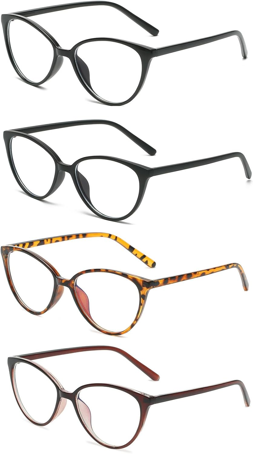 LJCZKA Cat Eye Blue Light Blocking Glasses for Women, anti Blue Light Glasses Computer Eyewear Ladies Reduce Eyestrain and anti Fatigue - Leopard image number 6