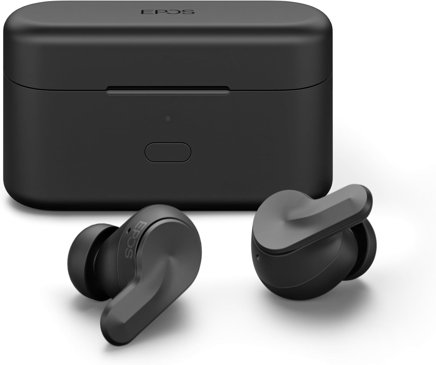 EPOS Adapt E1 Black Wireless In-Ear Headphones - Hybrid ANC, Multi-Point Bluetooth, Microsoft Teams & for Iphone Certified, 50H Battery, Wireless Charging, Semi-Open, USB C Dongle IPX5 Waterproof