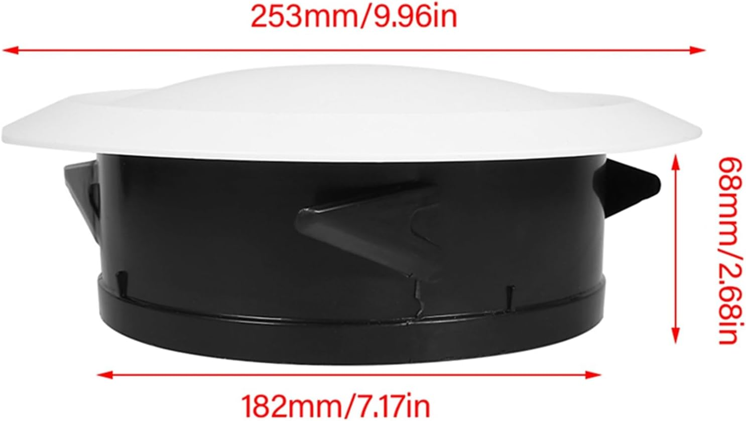 Indoor Exhausting Ceiling Diffuser Supply Valve Vent Anemostat Ventilation Ducting Hose Cover - Heating & Cooling (200Mm) image number 6