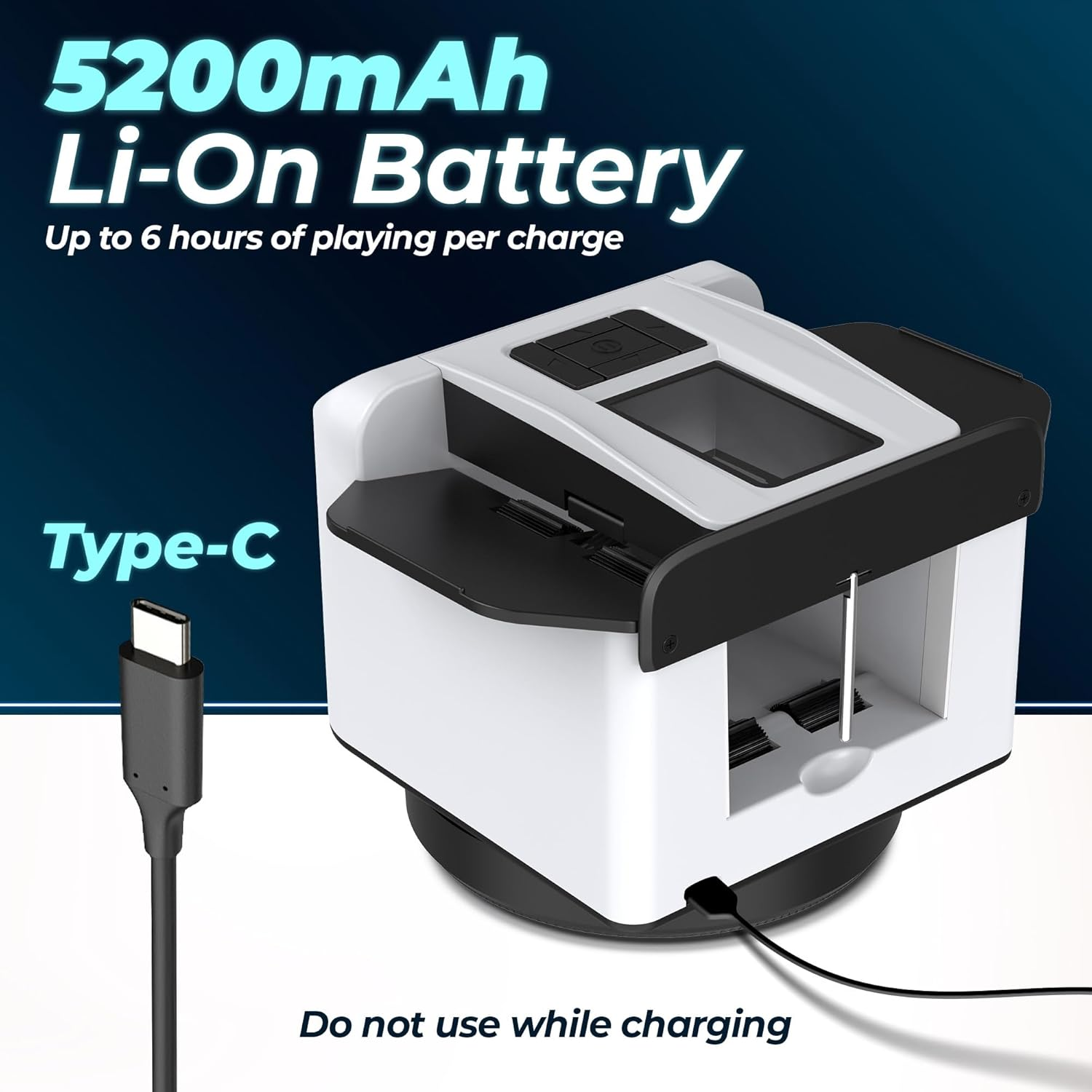 2-In-1 Automatic Card Shuffler and Dealer &ndash; Programmable 360&deg; Card Shuffler Machine with 4 Wireless Remotes &ndash; Supports 12 Players &ndash; Compatible with UNO, Poker, Monopoly, Phase 10, Flip 7 & Board Games image number 1