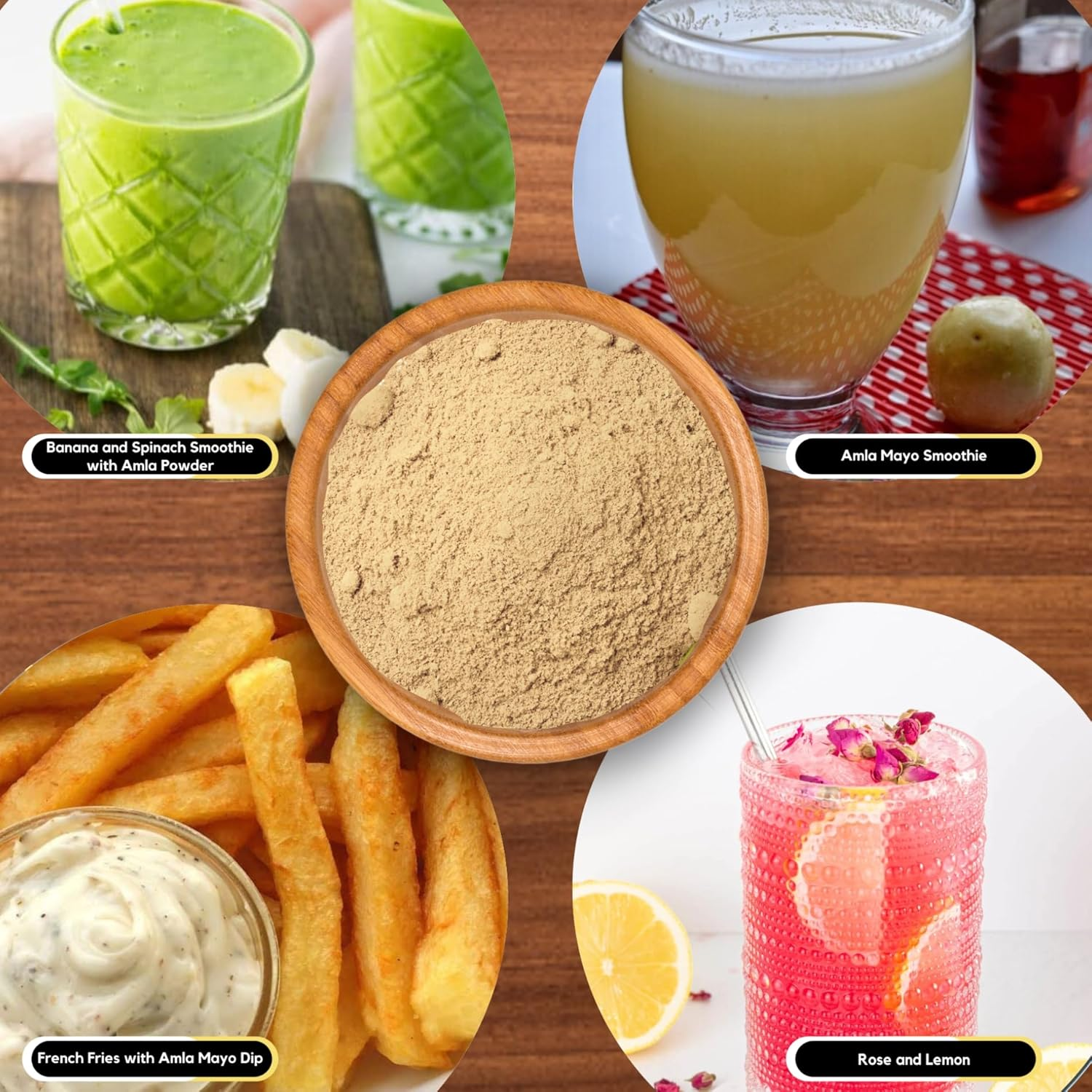 Organic Zing Amla Powder | Gluten-Free & Vegan | Raw Indian Gooseberry Powder | Finely Ground for Hair, Skin & DIY Use | 227G / 8 Oz (Pack of 2) image number 2