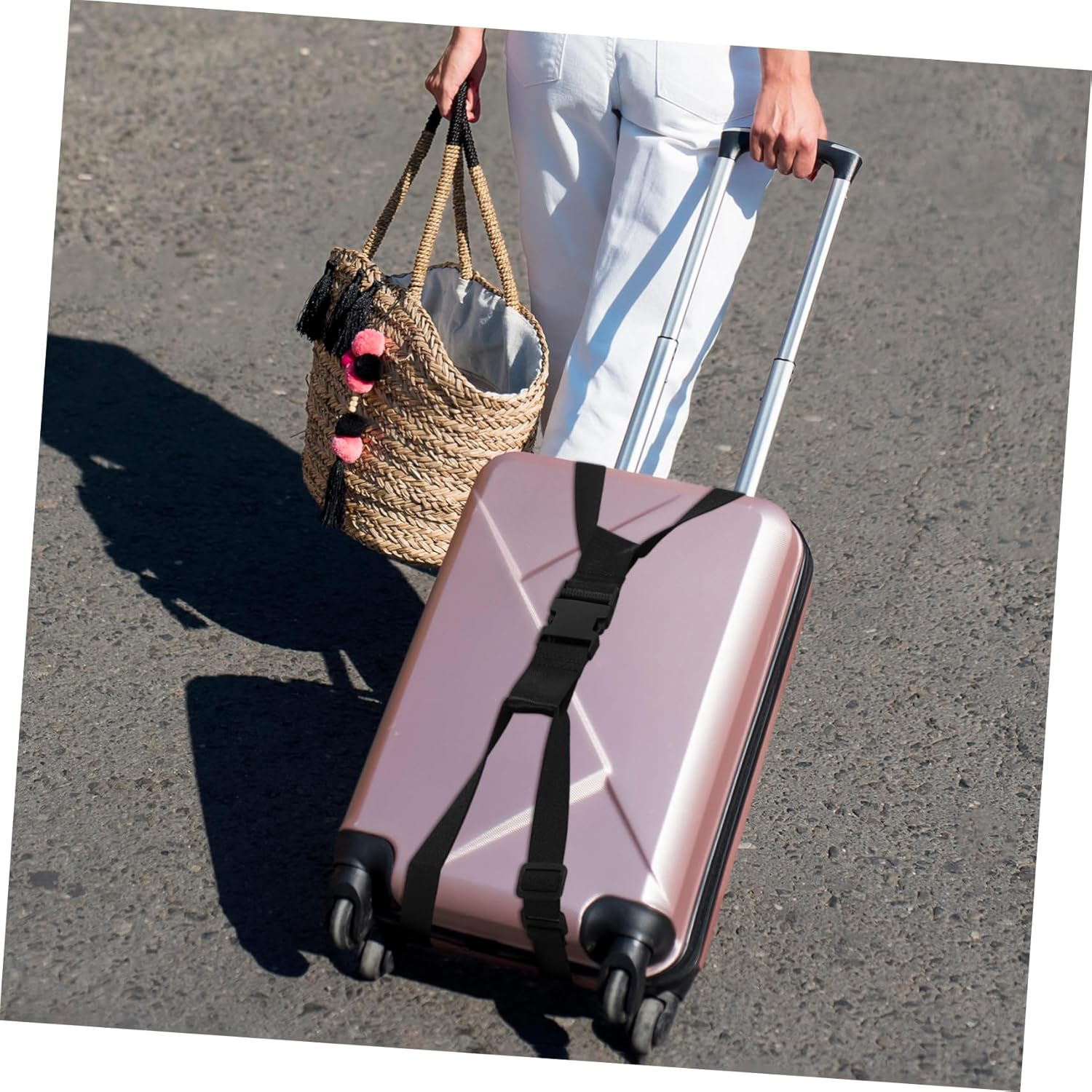 FOMIYES Travel Suitcase Strap Luggage Fixing Straps for Suitcases Secure Fastening Adjustable image number 5