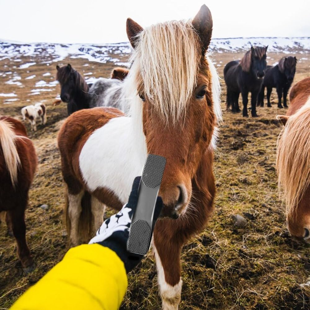 LATRAT Horse Brush, 6 in 1 Brush Horse in Rubber, Removal of Loose Hair on Horses from Horse Brush, Groomer for Horses, Pets, Dogs Massage Comb Grooming image number 3