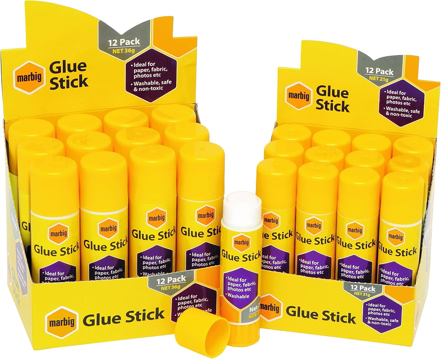 Marbig (R) 975510 Glue Stick, 36Gm Display Unit of 12