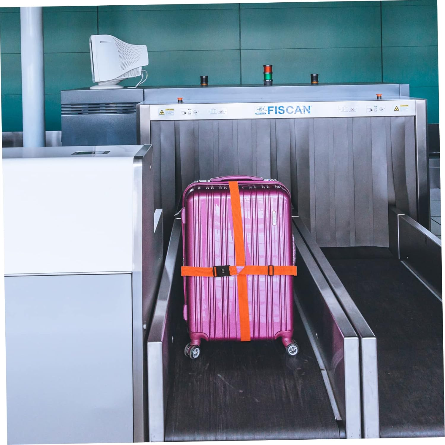 WESIEVYA Luggage Connector Strap Suitcase Strap TSA Approved Heavy Duty Luggage Fixing Non-Slip Travel Accessories for Suitcases and Checked Baggage image number 2