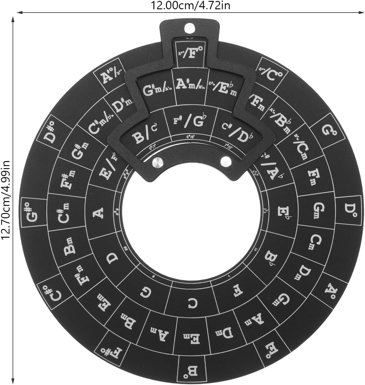 Alasum Chord Wheel Tool - Circle of Fifths Melody Learning Instrument for Musicians Educational Music Theory Tool for Beginners and Professionals