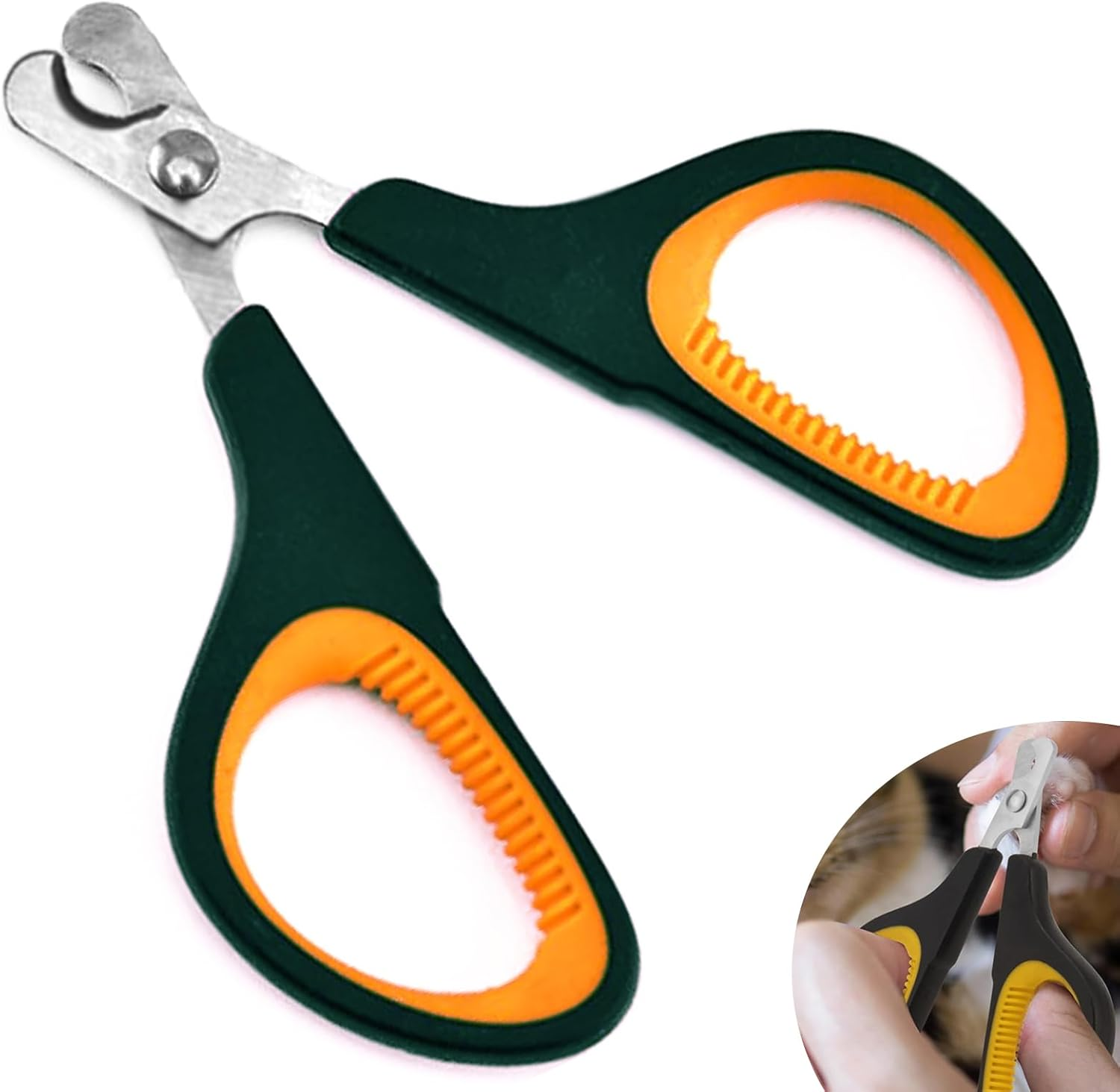 Luojinluoda Cat Nail Clippers, Cat Claw Clippers & Cat Nail Cutters - Safe Small Dog Nail Clippers, Pet Nail Clippers for Puppies, Kittens, Birds, Rabbits, Hamsters, Ferrets, Hedgehogs & Small Animals image number 2