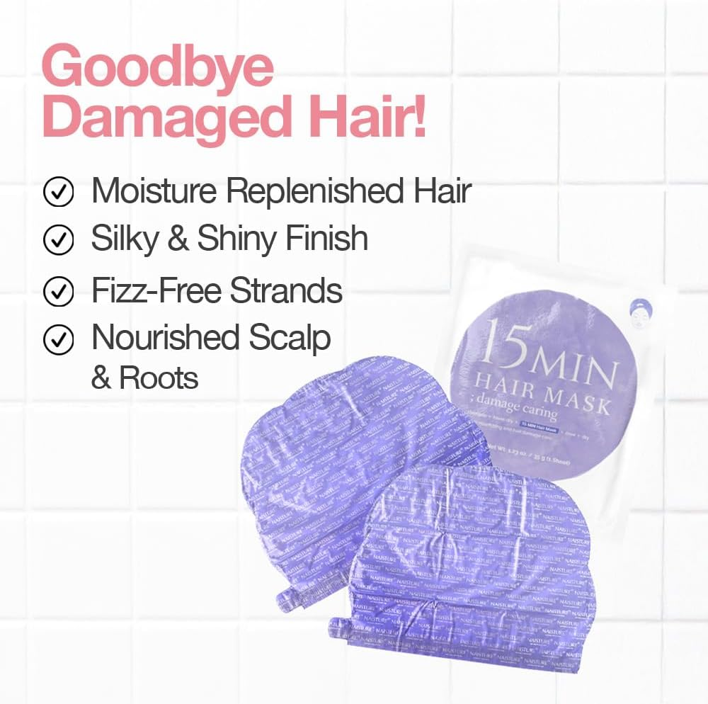 15 Min Pamper Me Kit by Naisture &ndash; Korean Spa Kit for Women with Hair Mask, Hand and Foot Masks, Eye Mask, and Face Masks image number 2