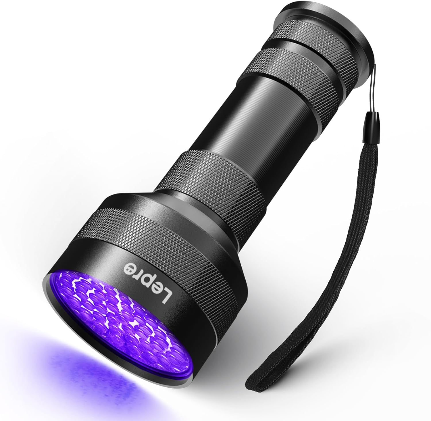 Lepro UV Torch, 51 LED UV Light Torch, 395Nm Ultraviolet Flashlight, Blacklight Detector for Pet Urine, Stain, Bed Bugs, Banknote and More image number 2