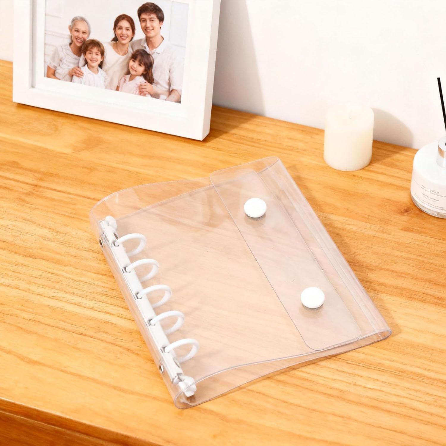 Bound Notebook, 5 Hole Punched, with Inner Sheets for Valentine'S Day and The, White image number 5