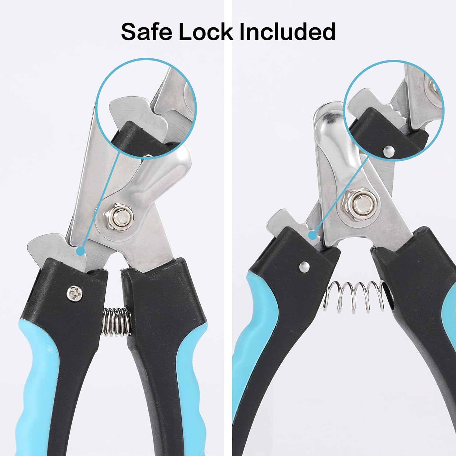 2 Pack Pet Nail Trimmer Clipper Set with 2 Nail Files, Dog Nail Clippers for Small, Large & Medium Dogs Cats Pet Toenail Clippers with Nail Files image number 4