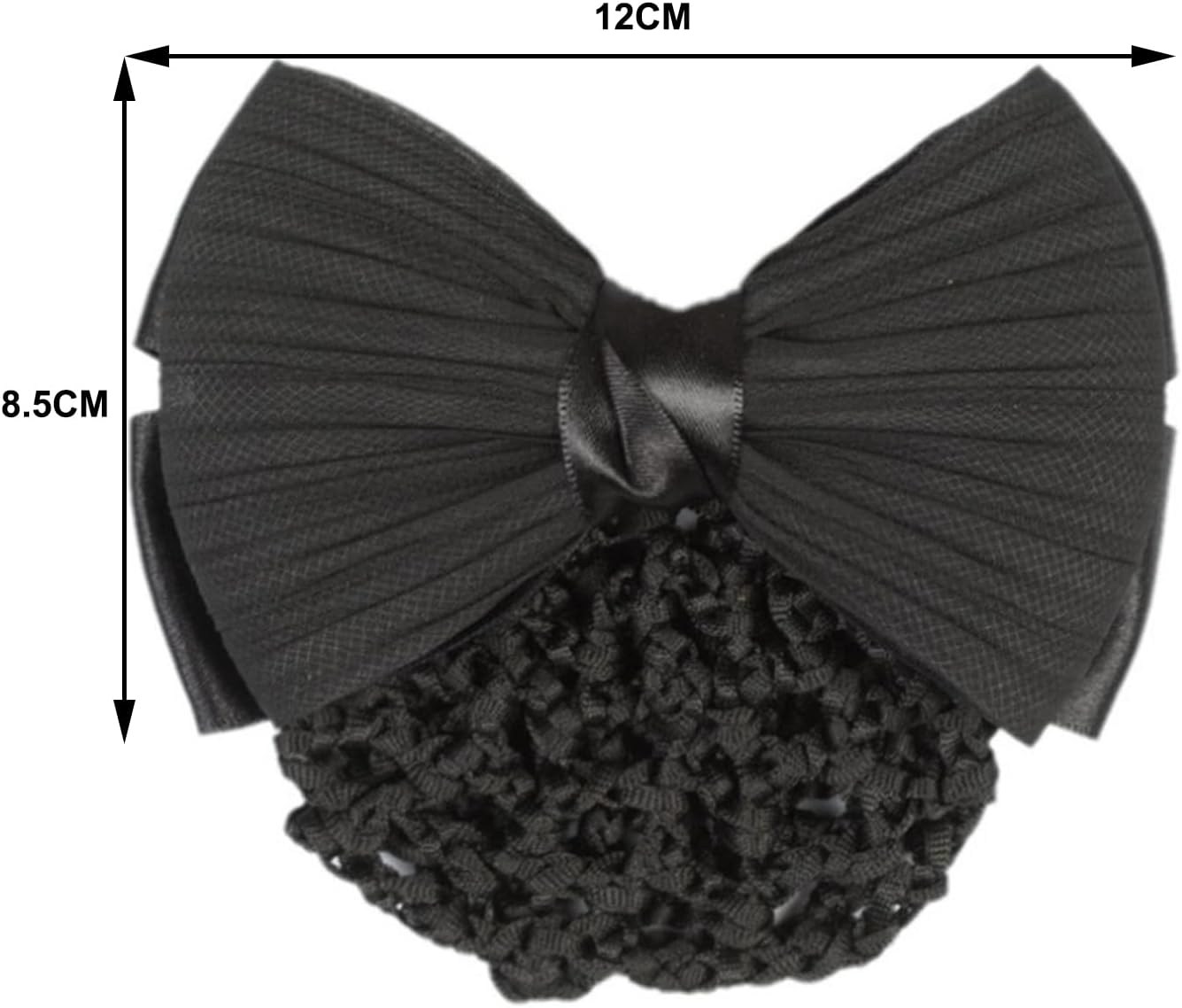 Professional Hair Nets, Hair Pins, Hair Ponytail Holders, Hair Nets for Women (Black)