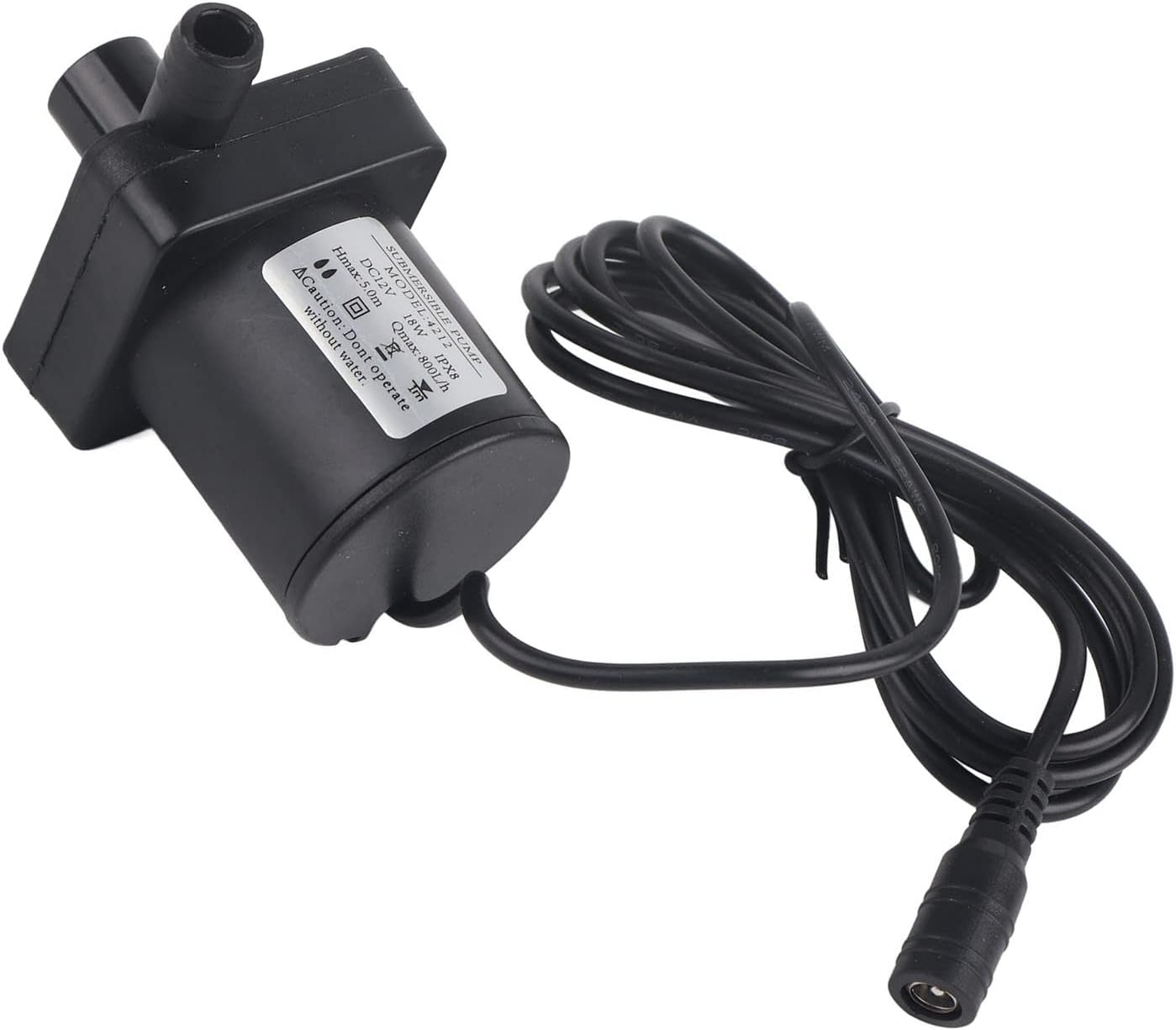 Jeffergarden DC Submersible Pump Mini ABS Silent Brushless Motor Fountain Pump for Pools Pond 12V 18W image number 5