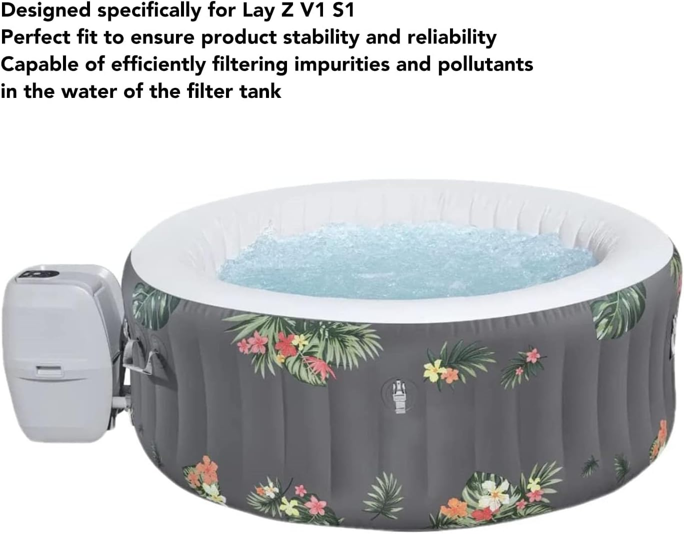 PVC Material Filter Cartridge Holder, Filter Cartridge Holder Housing Replacement Hot Tub Parts for Lay Z V1 S1 with Efficient Filtration image number 6