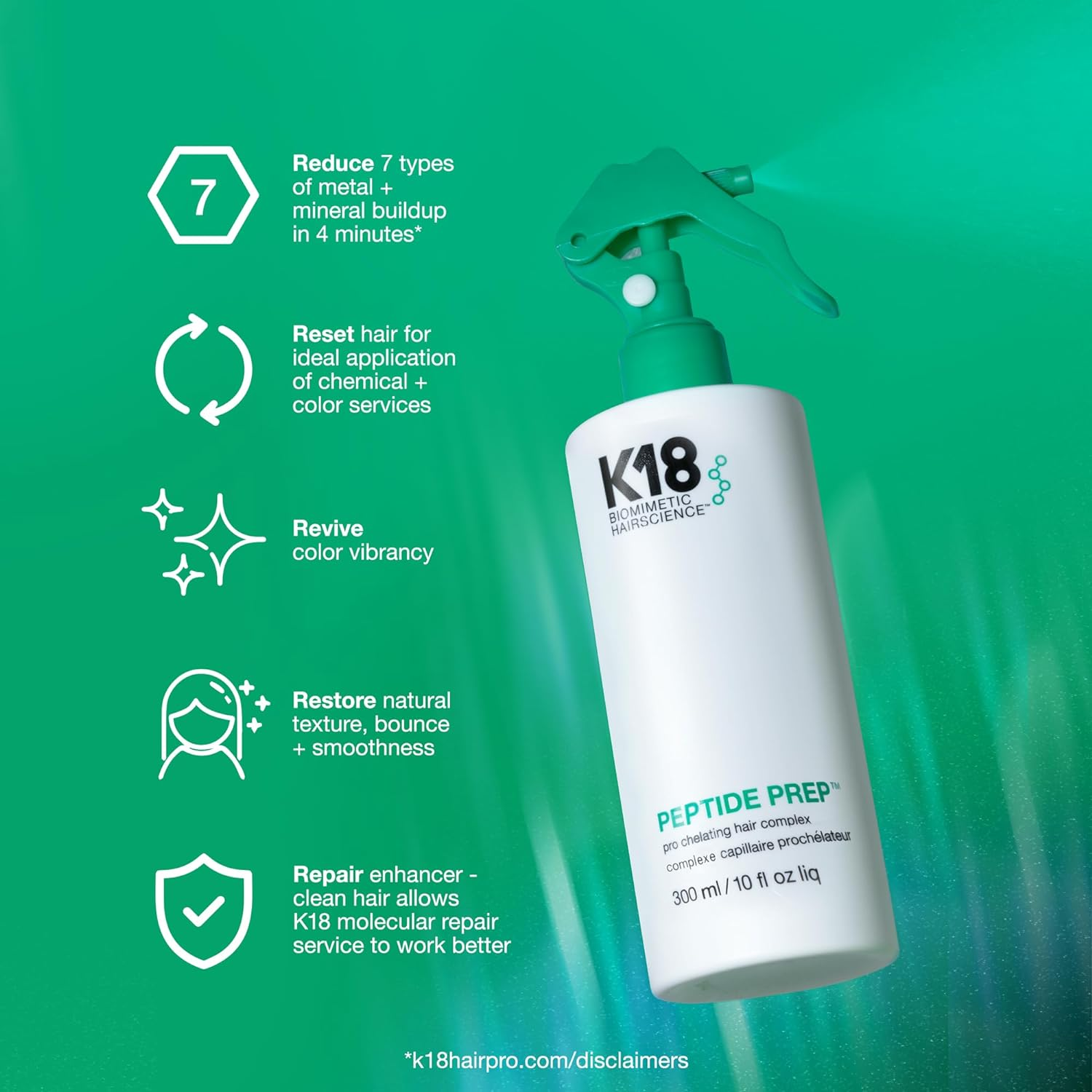 K18 Peptide Prep Pro Chelating Hair Complex 300Ml image number 2