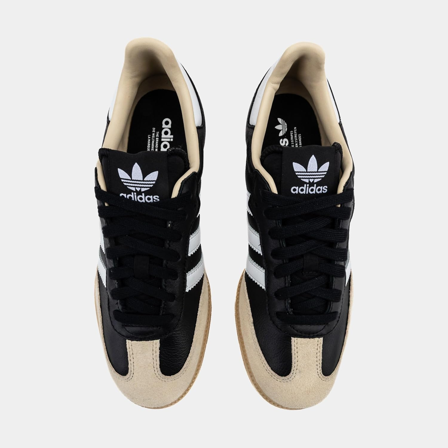 Adidas Samba OG Mens Lifestyle Shoes (Off White/Core Black/Gum 3) image number 2