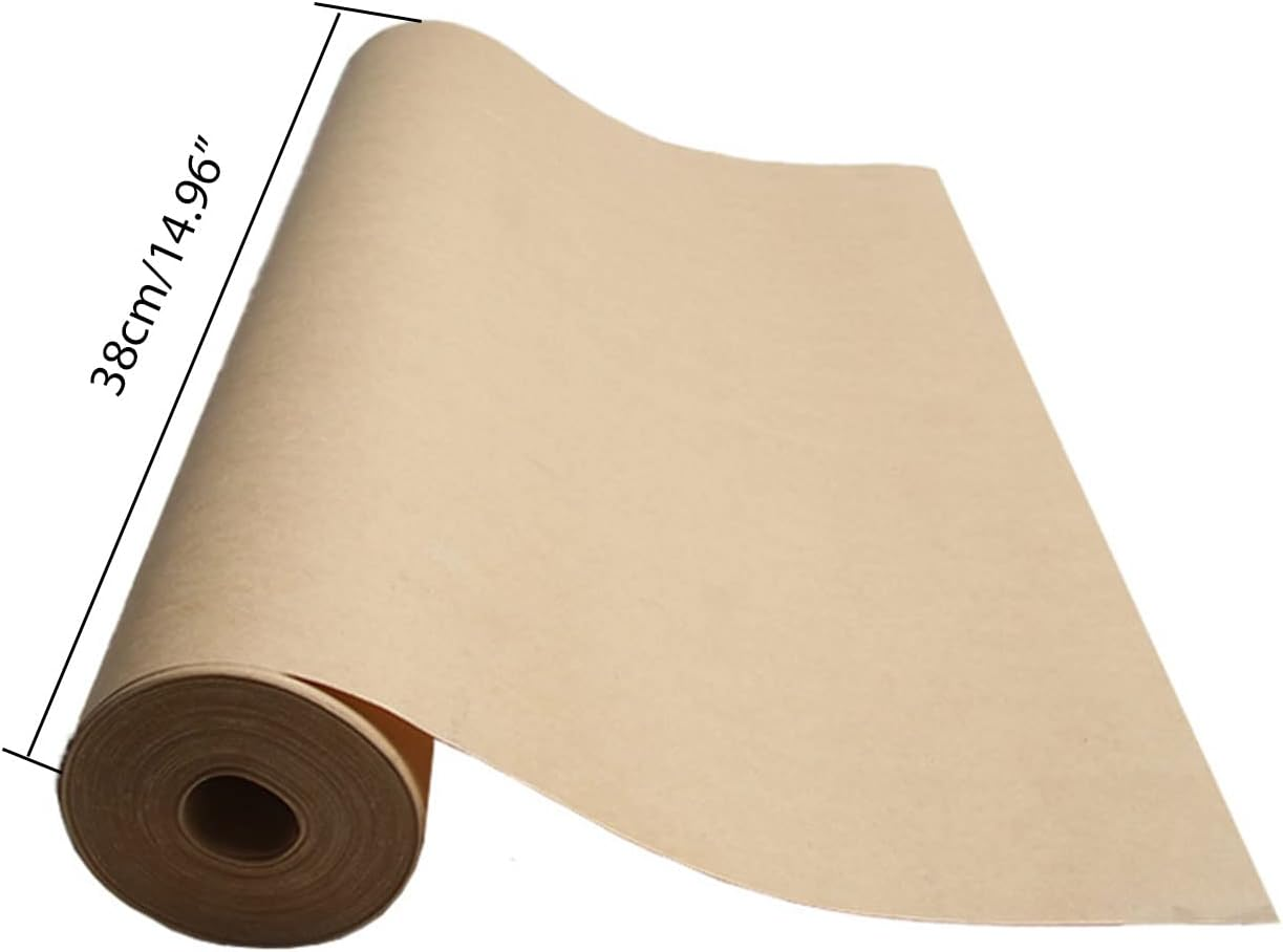 Brown Kraft Arts and Crafts Paper Roll Brown Mega Roll - 14.9" X 393.7" / 38Cm X 10M Ideal for Wrapping, Craft, Postal, Shipping, Dunnage and Parcel, Craft Present Packing Paper Roll (Brown)