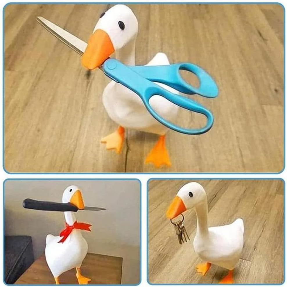 Magnetic Goose Key Holder Cute Home Decor Kawaii Room Office Table Desk Decor Aesthetic Funny Sculpture Bedroom Decor a Easy to Use