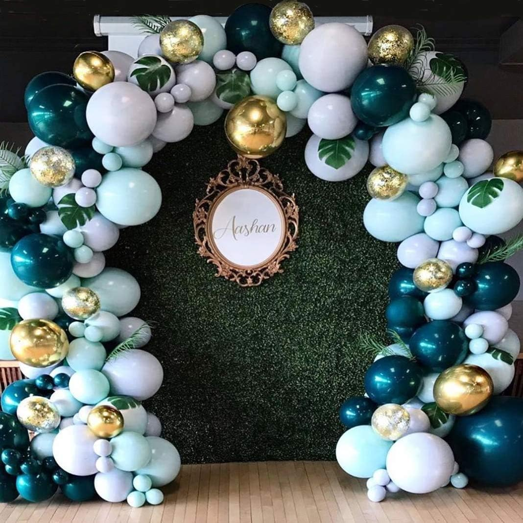 Jungle Safari Theme Decorations - Balloon Garland Arch Kit, Tropical Leaves Decoration, Colorful Balloons, Balloon Strip, Green Animal Theme Baby Shower Birthday Party Decorations 166Pcs - A image number 2