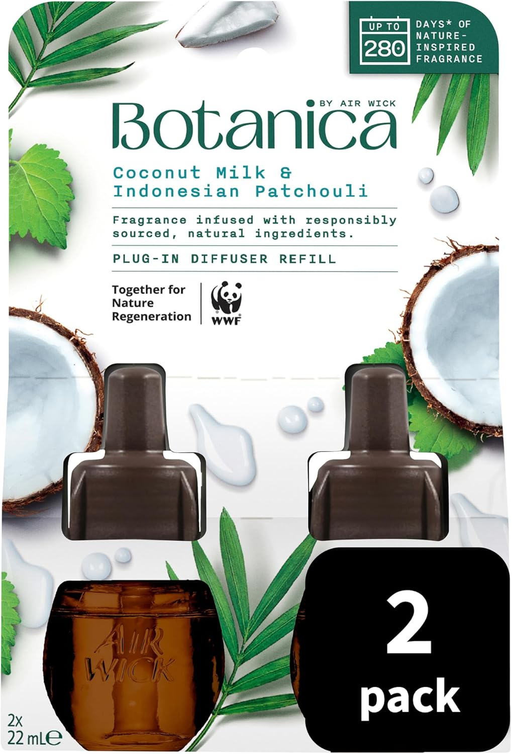 Botanica Coconut Milk and Indonesian Patchouli Oil Refill 19 Ml (Pack of 2) image number 1