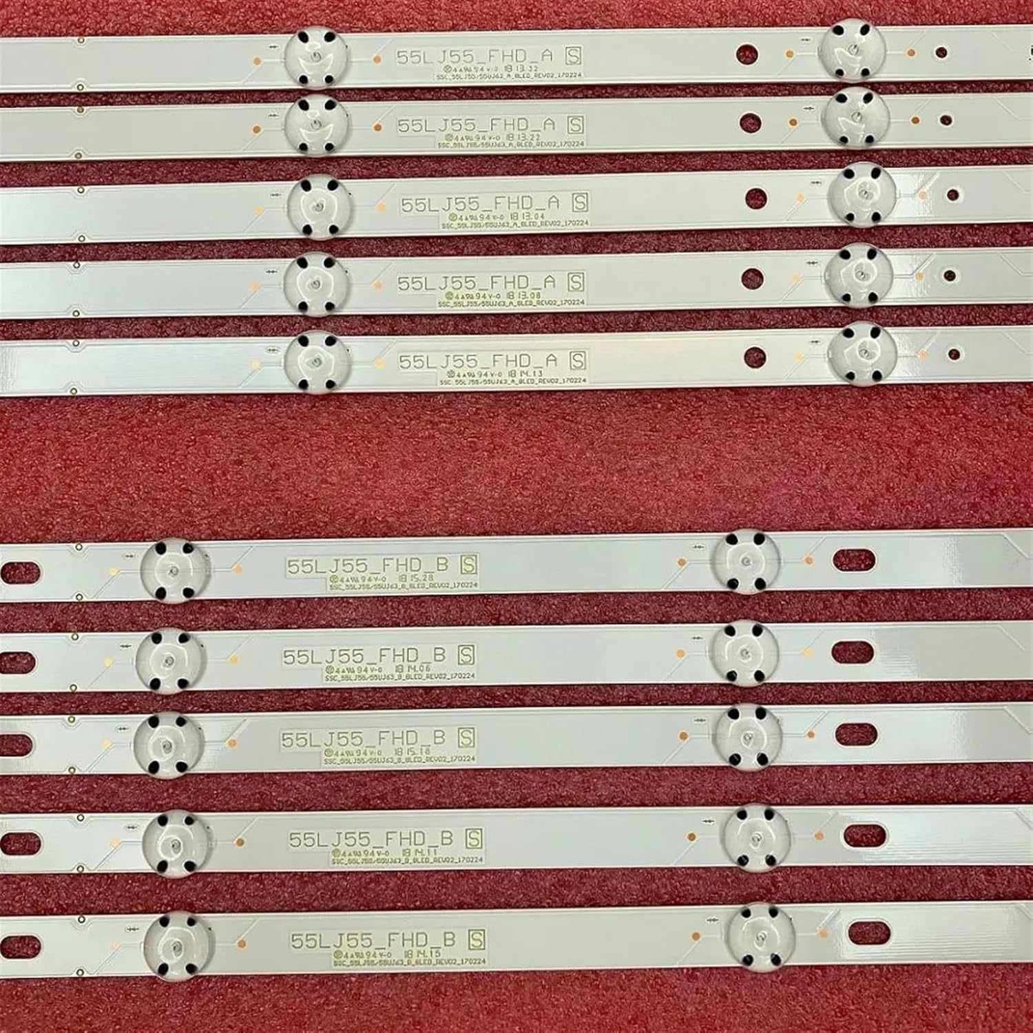 LED Backlight Strip for L/G 55UJ630A 55UJ635T 55UJ6300 55UJ6307 55UJ635V 55UJ634V 55UJ630V 55LJ5500 55UJ6309 55UK6100PLB 55UJ630Y image number 2