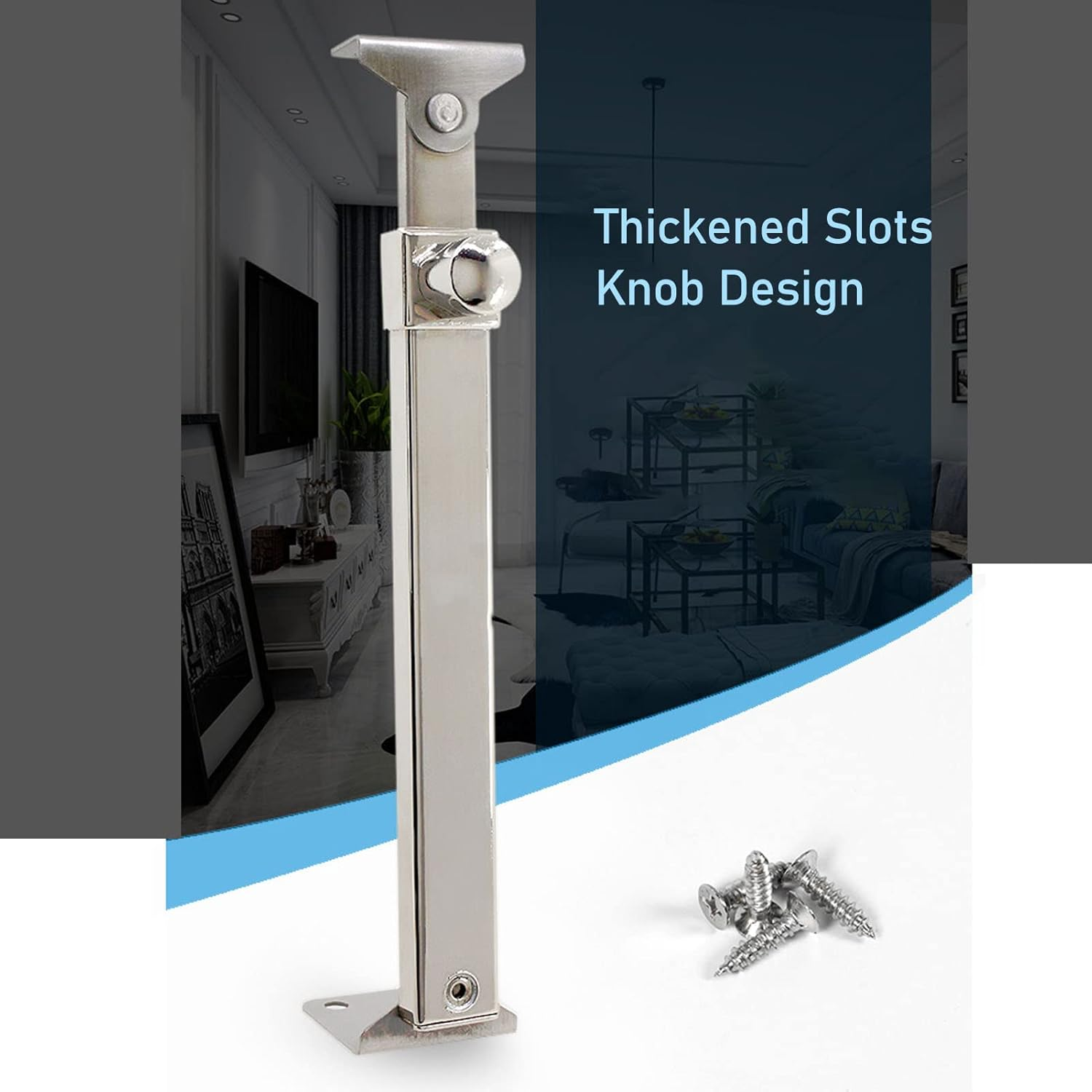 10In Casement Window Stay, Stainless Steel Security Window Latches Adjustable Telescoping Wind Brace, Windproof Support Casement Stay Window Latch Lock (Type 02)