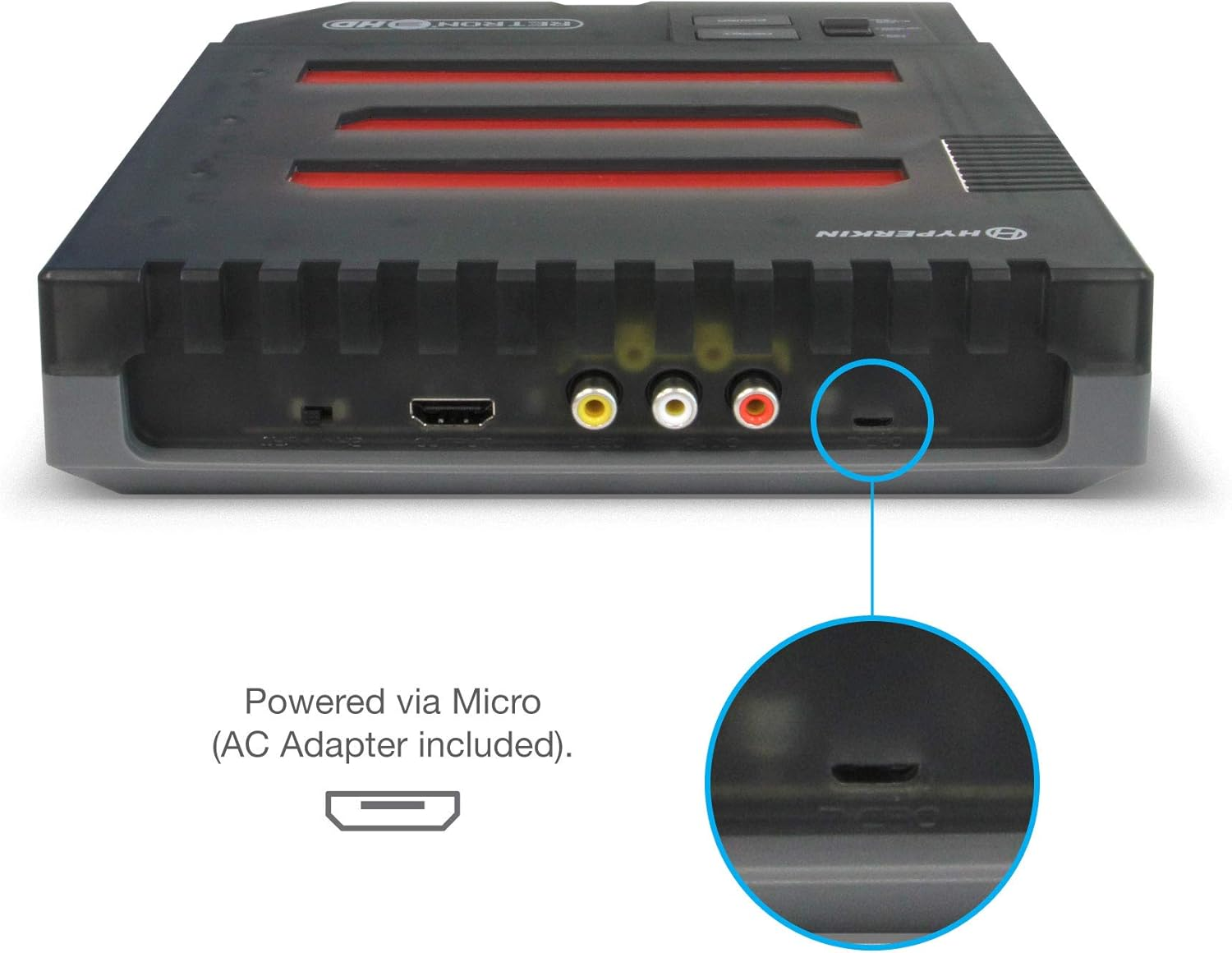 Hyperkin Retron 3 HD 3-In-1 Retro Gaming Console for NES, Super Famicom, and Genesis/Mega Drive (Space Black) - Sega Genesis image number 1