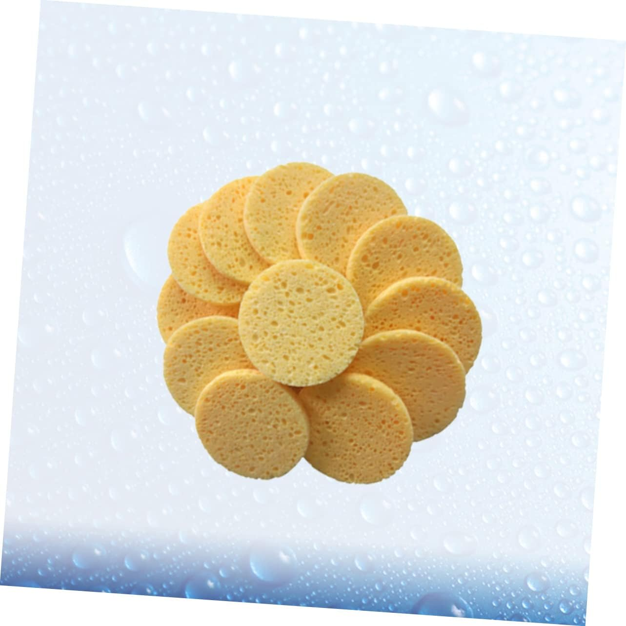 Healeved Skin-Friendly 20Pcs Makeup Cotton Pads round 80X8Mm Reusable Makeup Remover Face Cleaning Sponges Soft Sponge Cushion for Daily Use image number 6