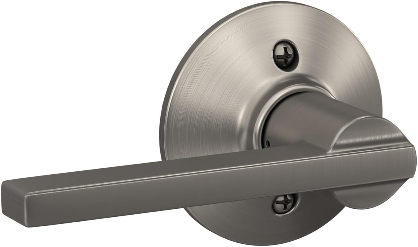 Schlage F170 LAT 619 Latitude Dummy Lever Trim, Satin Nickel