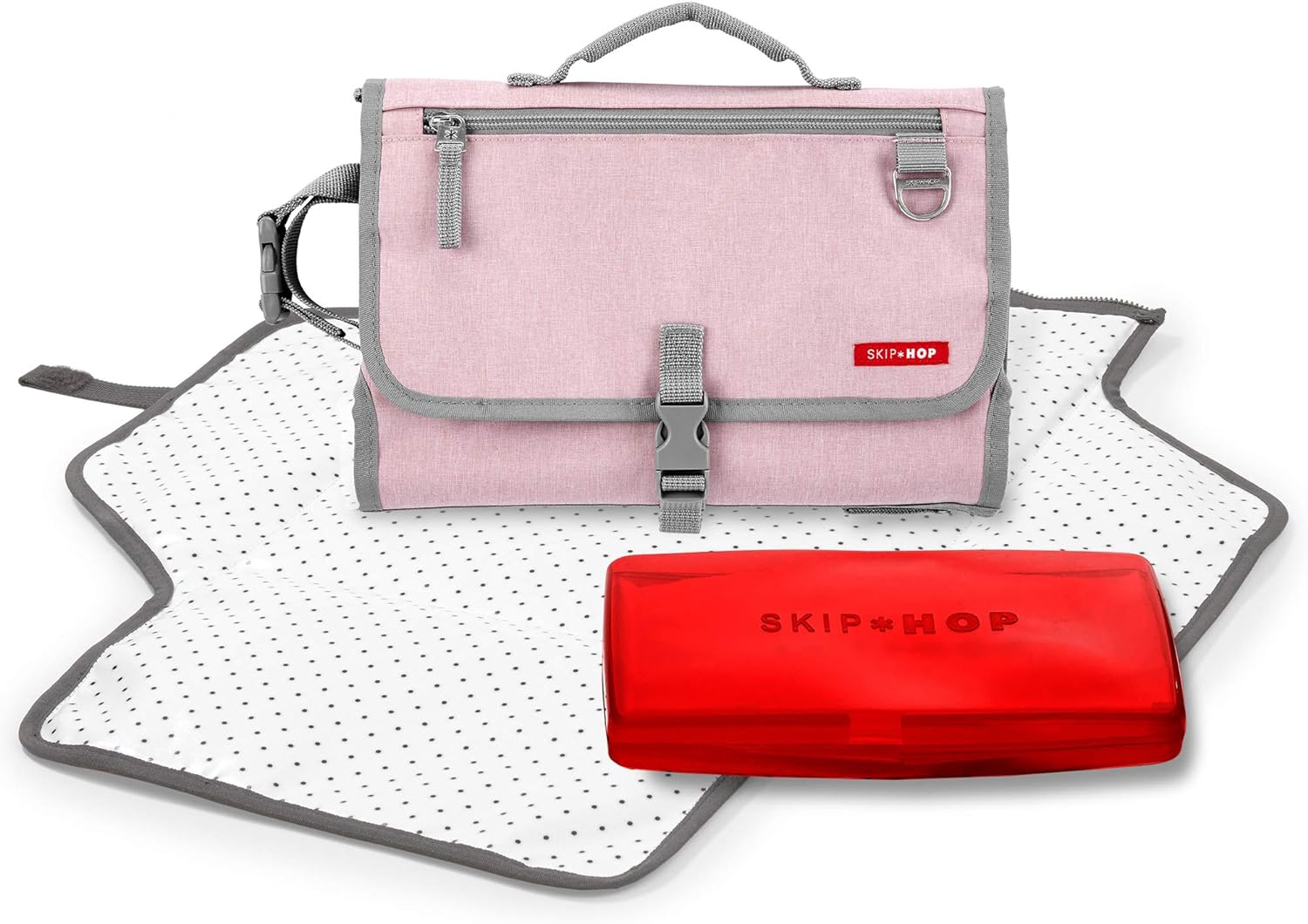 Skip Hop Pronto Signature Changing Station - Pink Heather image number 3