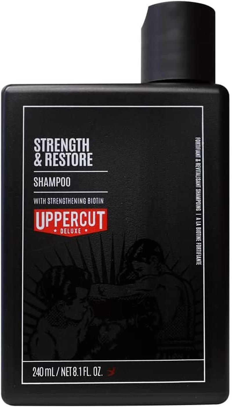 Uppercut Deluxe Strength and Restore Shampoo, Mens Hair Shampoo Infused with Biotin and Caffeine to Help Promote Healthy Hair Growth, Mens Moisturising Shampoo 240Ml image number 5
