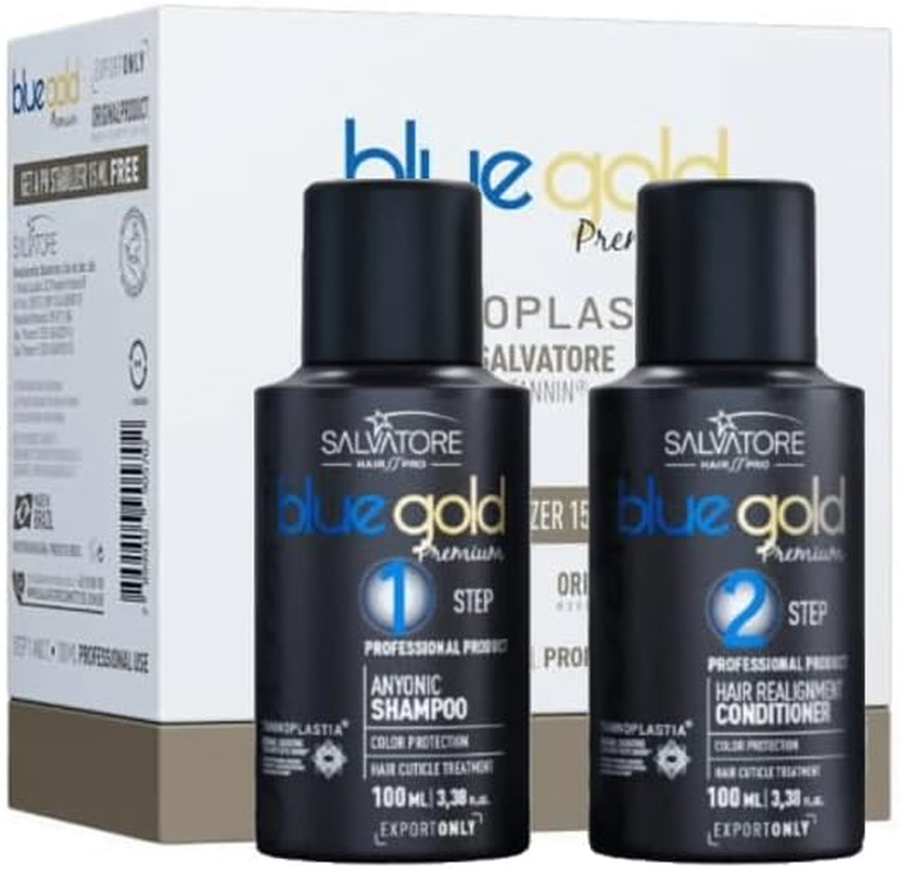 Salvatore Premium Blue Gold Premium 2X100Ml Pack - Hair Straightening image number 3