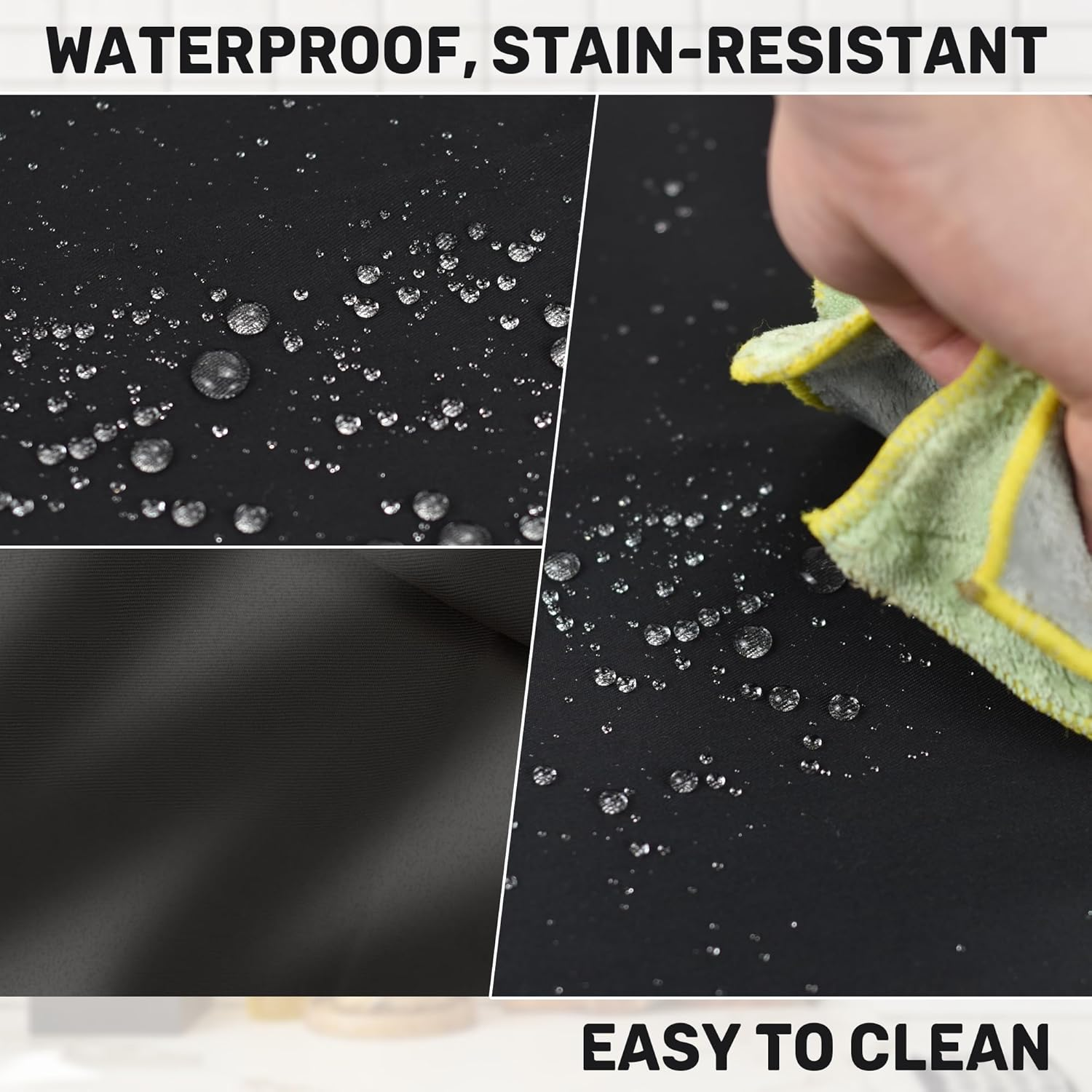 2 Pcs plus Size Chef Apron, Unisex Apron with 2 Pockets for Cooking, Grilling, BBQ, Work, Professional Apron for Waiter Artist Hairdresser (Large Size) - Deep Red image number 2