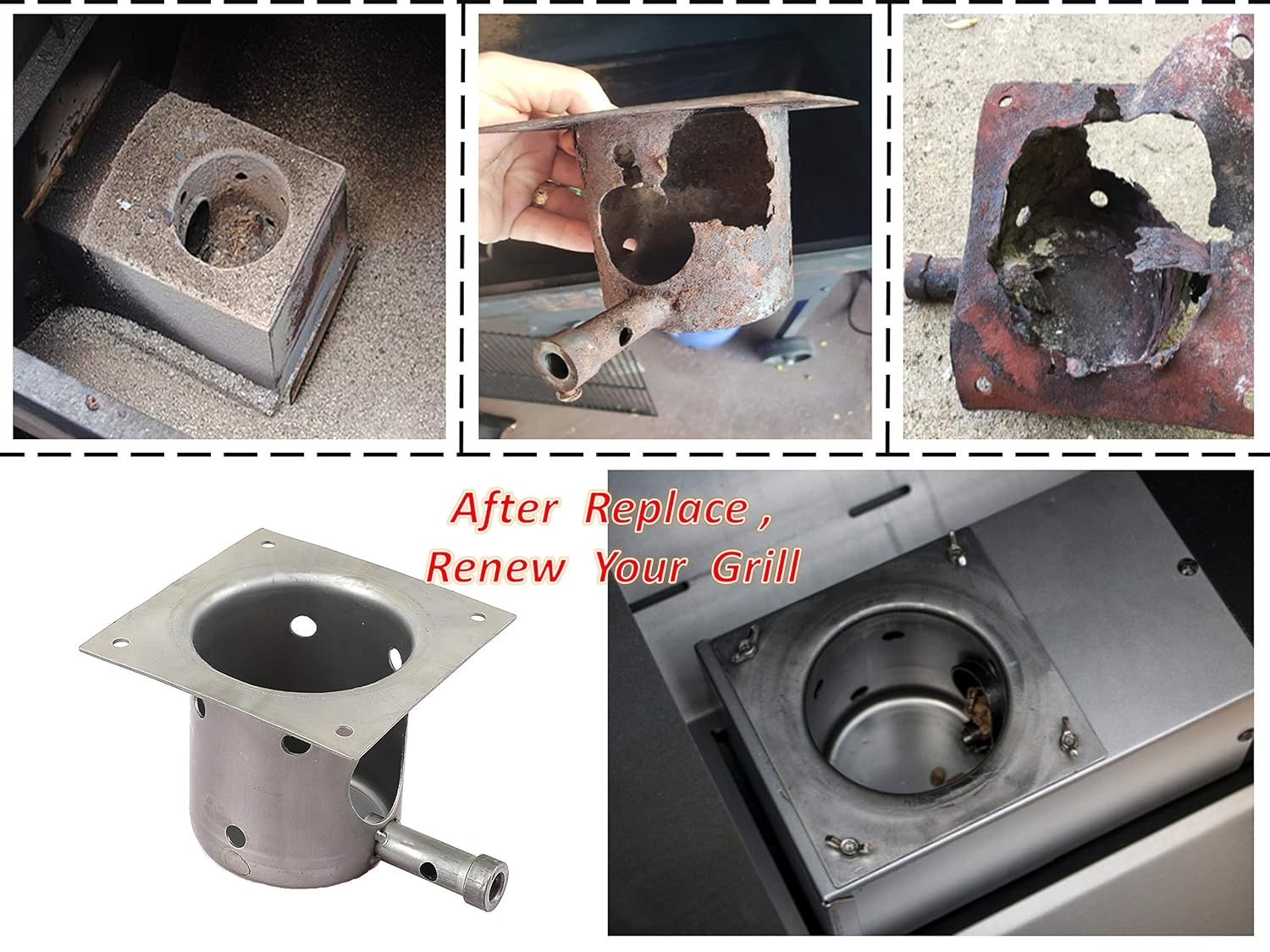 WAITCOOK Fire Burn Pot and D2 Hot Rod Ignitor Kit Compatible with Traeger Pro Series 575 & 780,Ironwood 650 & 885 Wood Pellet Grill - Hot Rod 20V image number 7