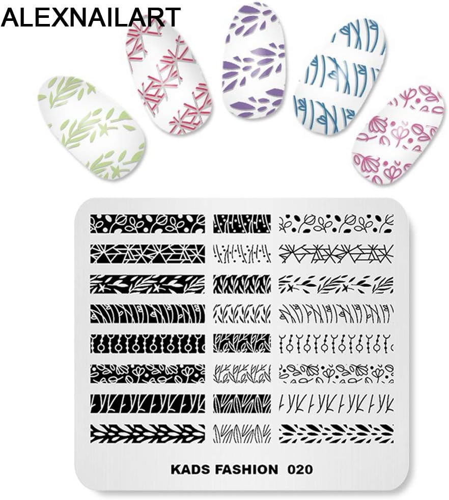 4 Pieces Nail Stamping Plate Imperial Crown Chinese Mahjong Plant Sewing Template Picture Stencils Manicure Print Nail Art DIY Tool image number 2