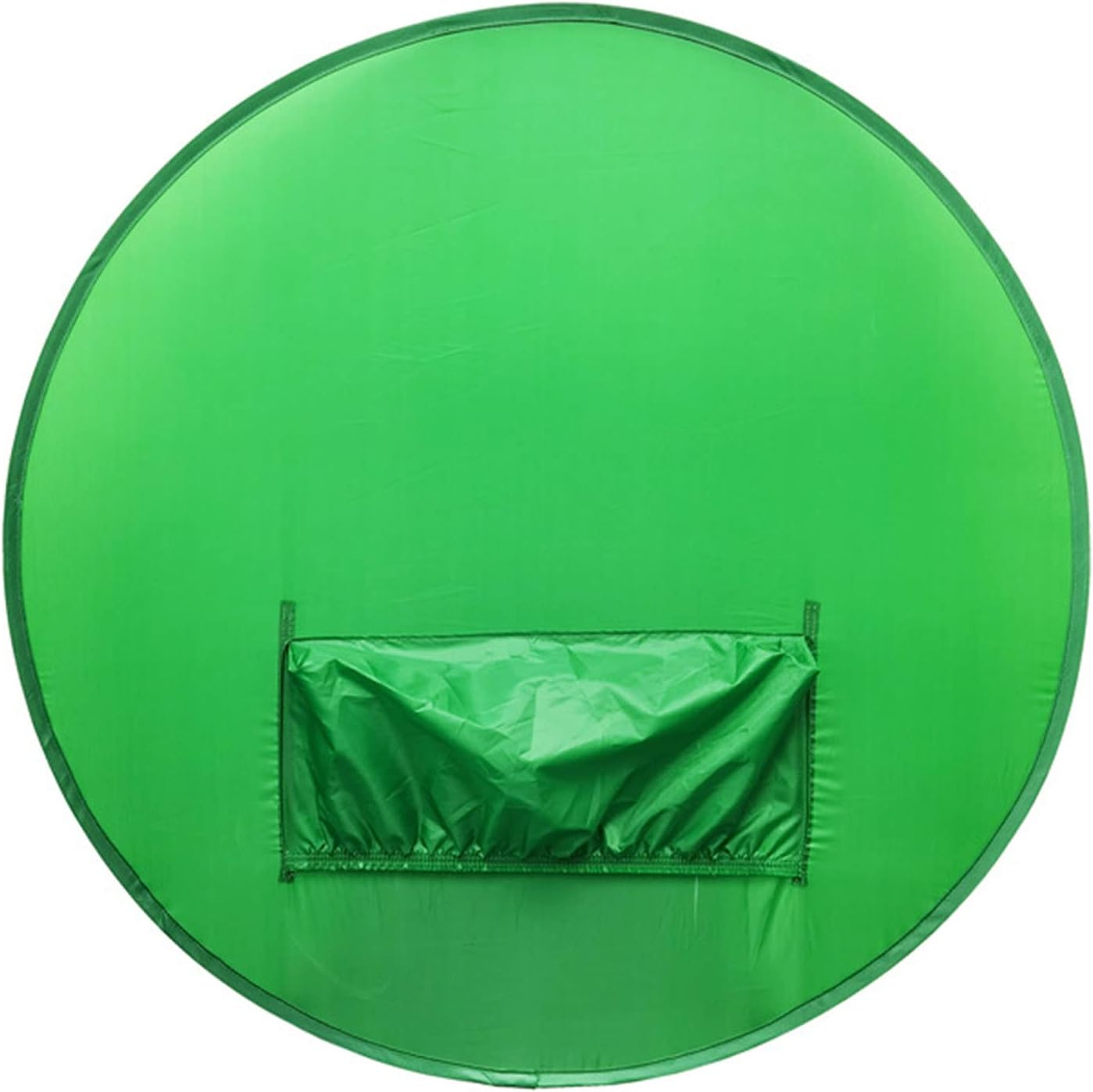 Green Screen, 142Cm round Portable Folding Backdrop for Video Recording, Photography, Live Streaming, Gaming, Small Collapsible Chair Background Cloth Greenscreen, Easy Setup image number 1